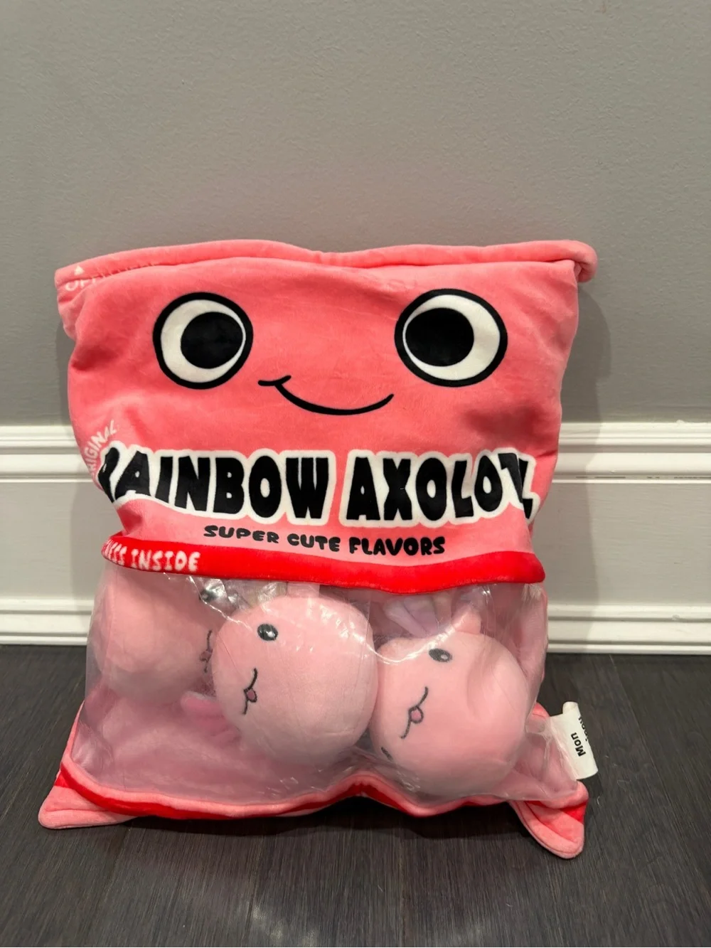 REFAHB Rainbow Axolotl Plush Toy 3 Removable Salamanders Stuffed Plush Kawaii - Picture 2 of 11